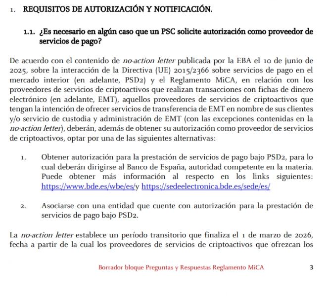 Регулятор Испании разъяснил правила перехода на MiCA для криптоплатформ
